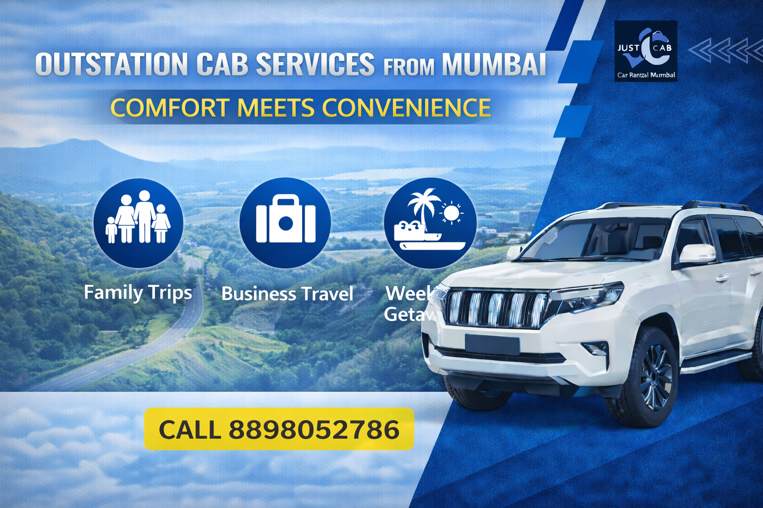 Outstation Cab Services from Mumbai – Comfort Meets Convenience
