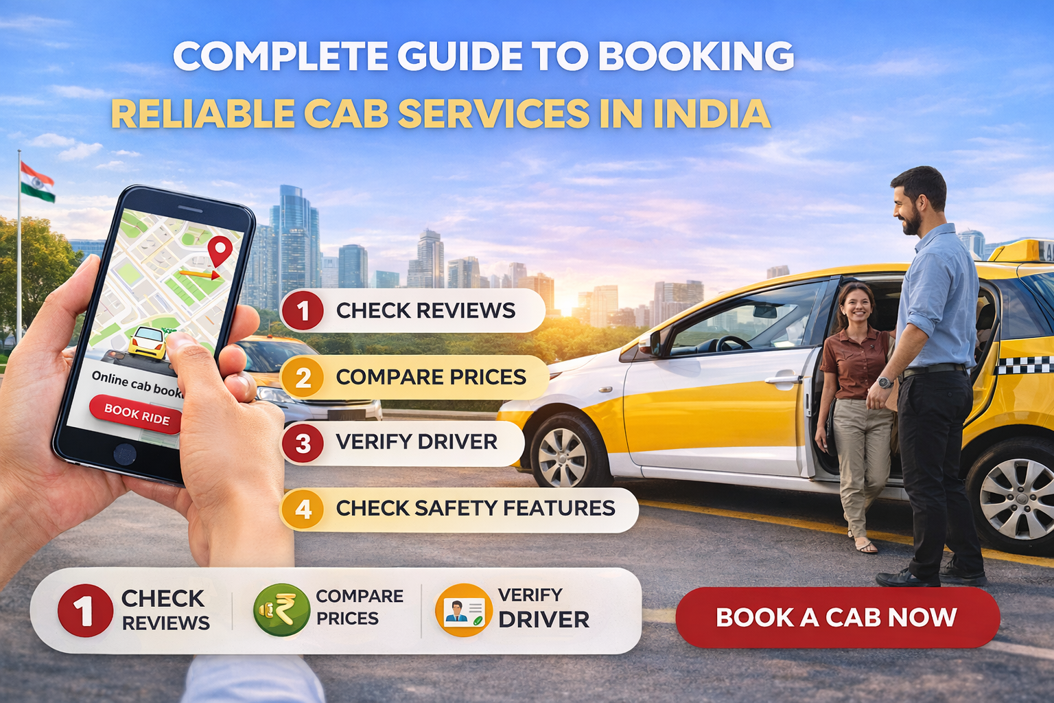 Learn everything you need to know about booking safe and reliable cab services in India.