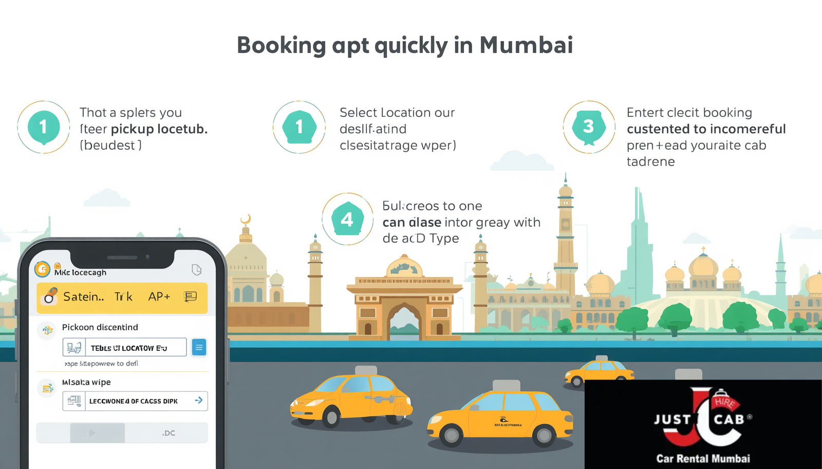 Person booking a cab online using mobile phone in Mumbai
