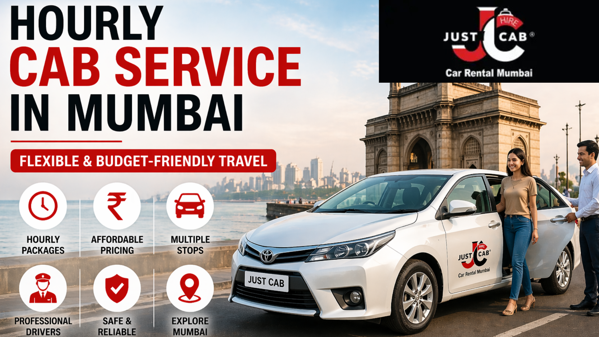 Hourly cab service in Mumbai with driver waiting