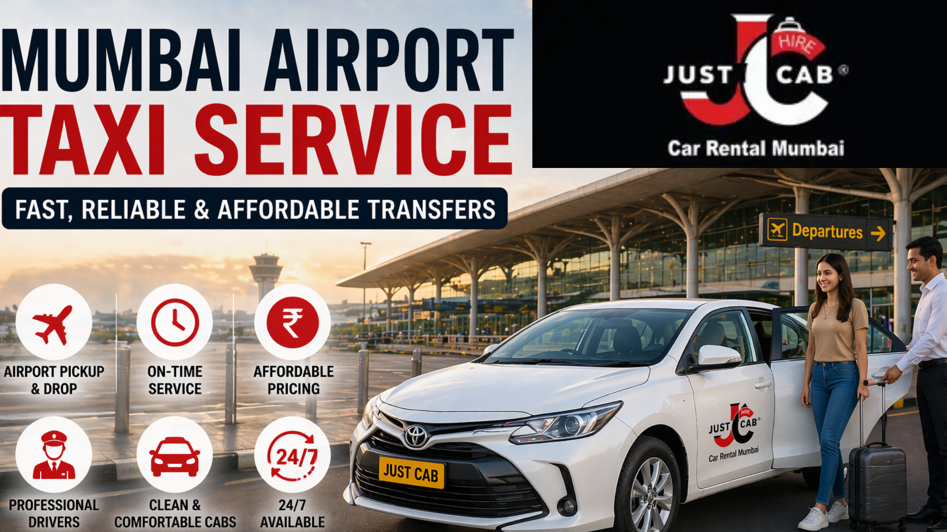 Mumbai airport taxi service with comfortable cab and driver