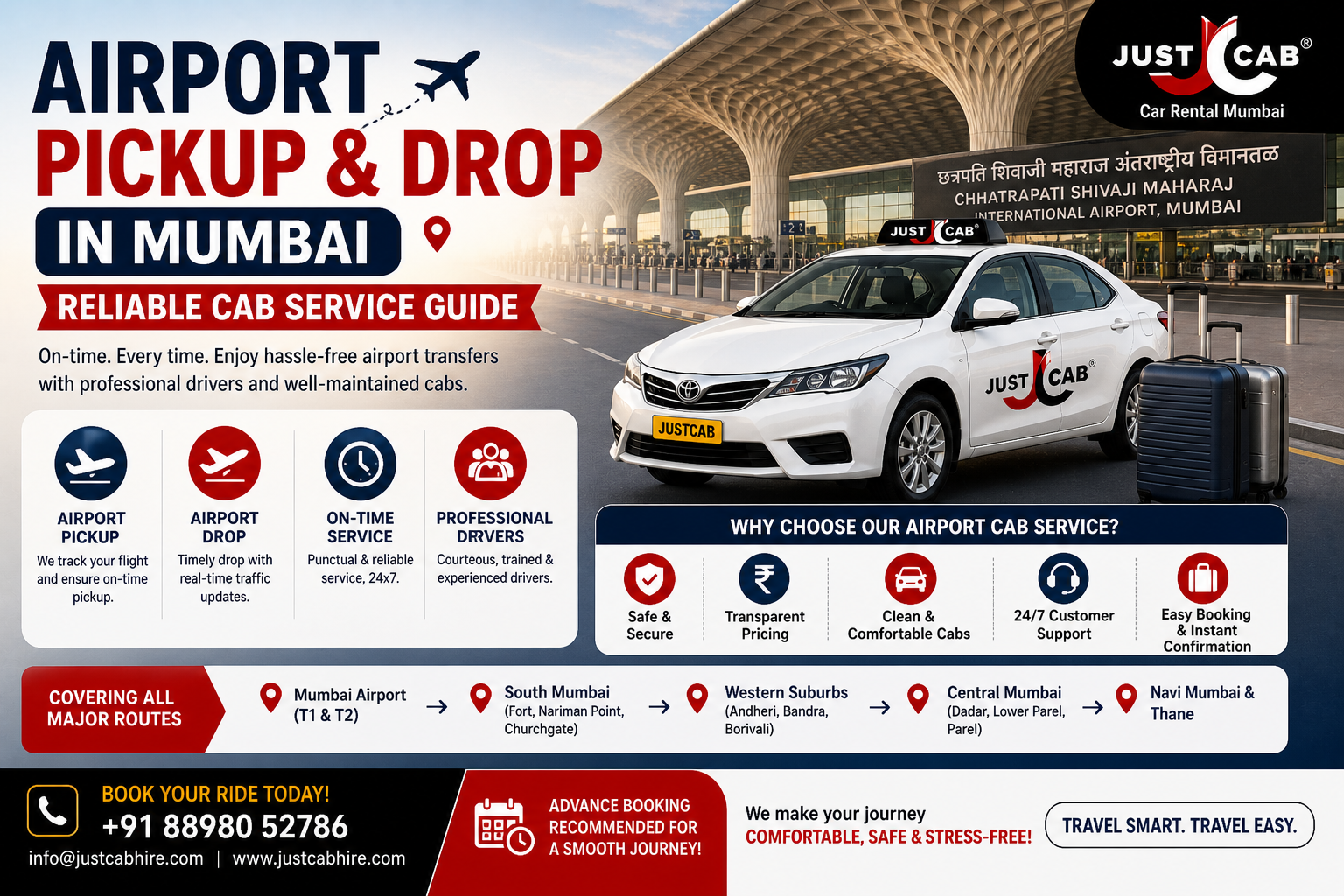 Mumbai airport cab pickup drop taxi service