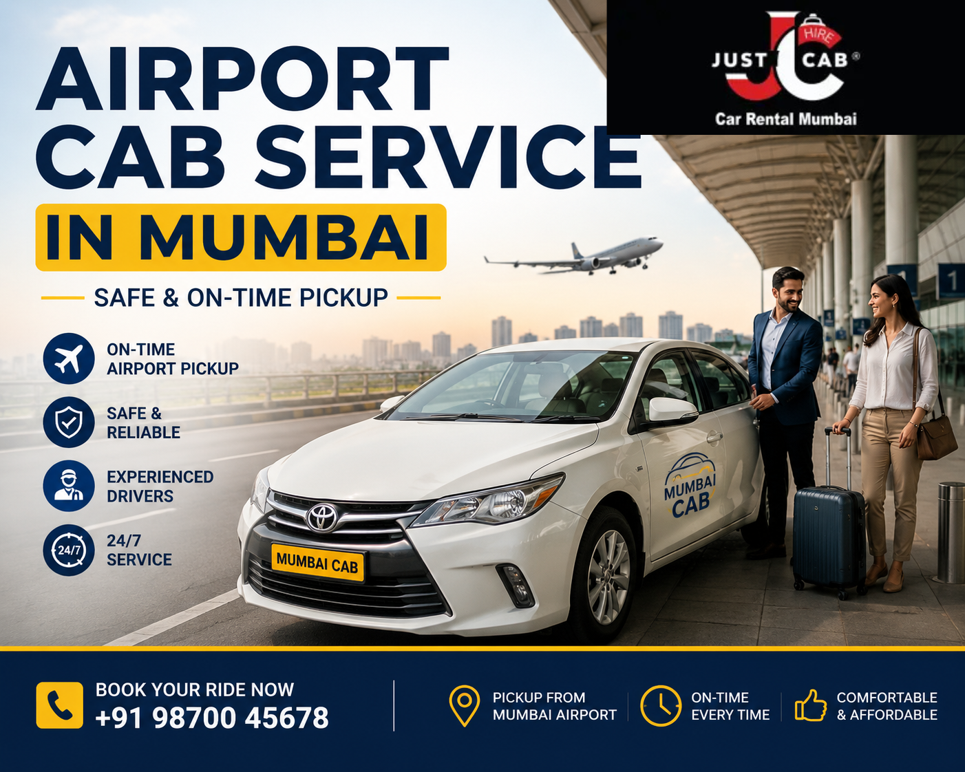 Mumbai airport cab service with professional driver and comfortable cars