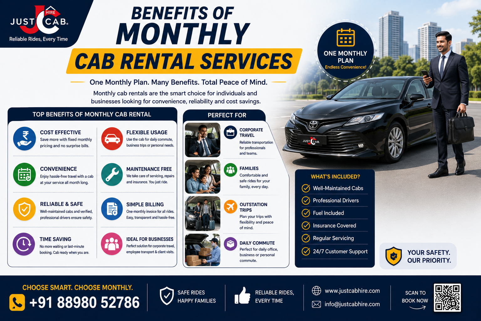 Benefits of Monthly Cab Rental Services