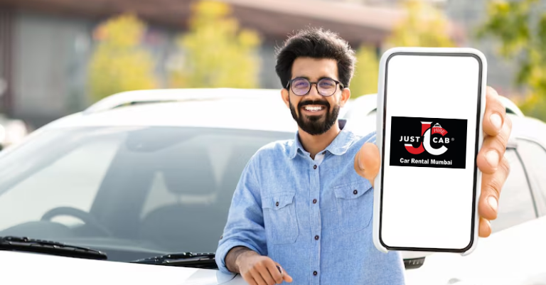 Student booking affordable cab in Mumbai campus